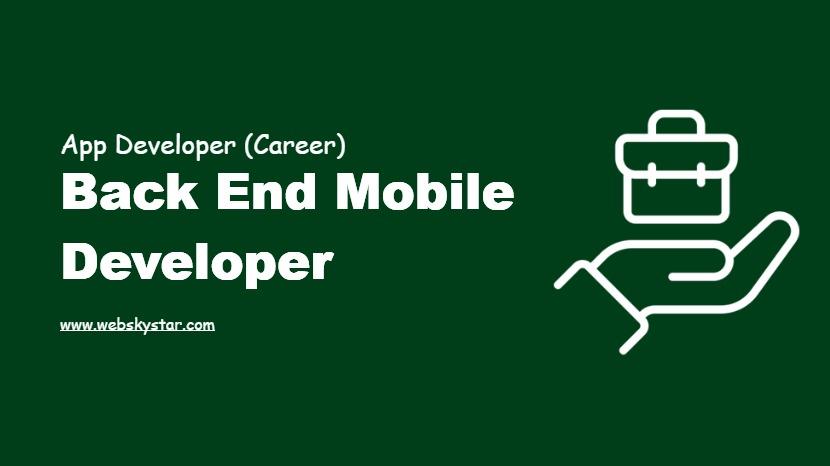 Back End Mobile Developer