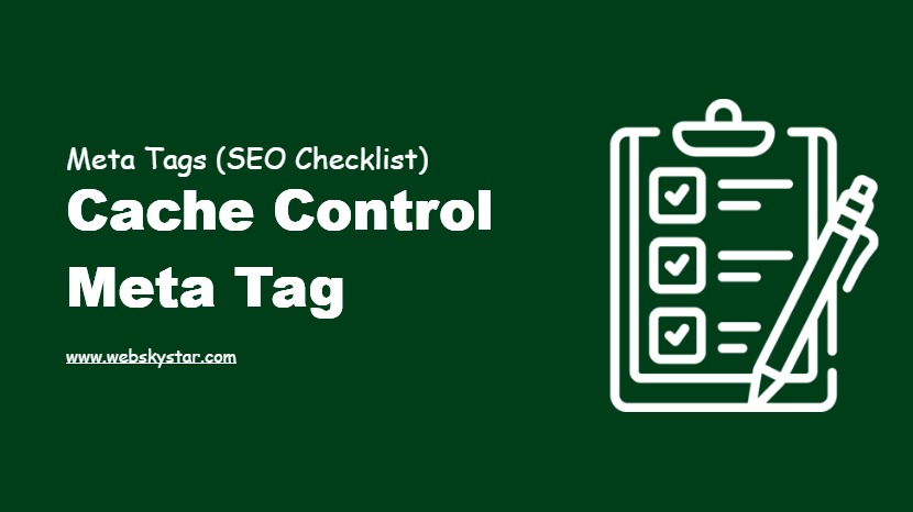Cache Control Meta Tag
