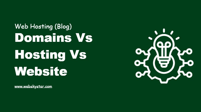 Domains vs Hosting vs Website