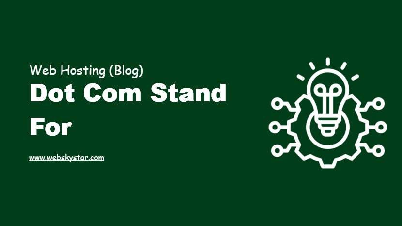 How do I get a dot com domain address