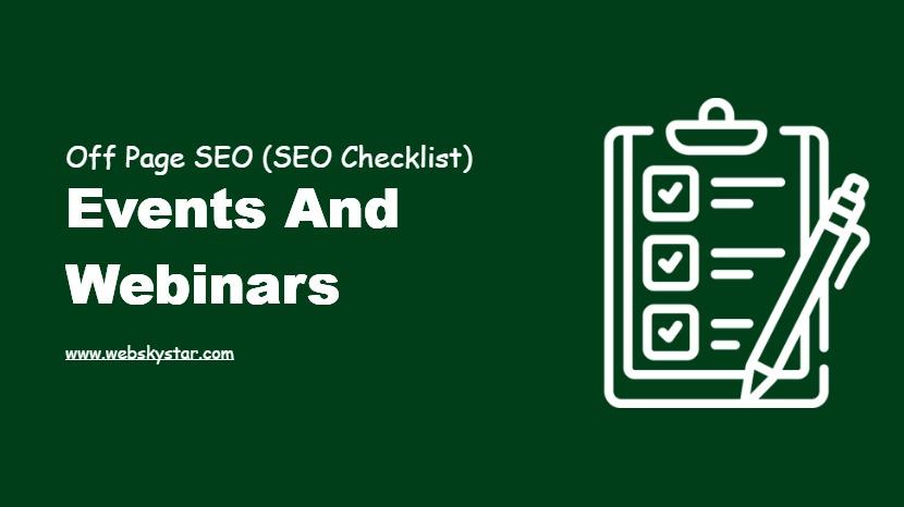 Events and Webinars