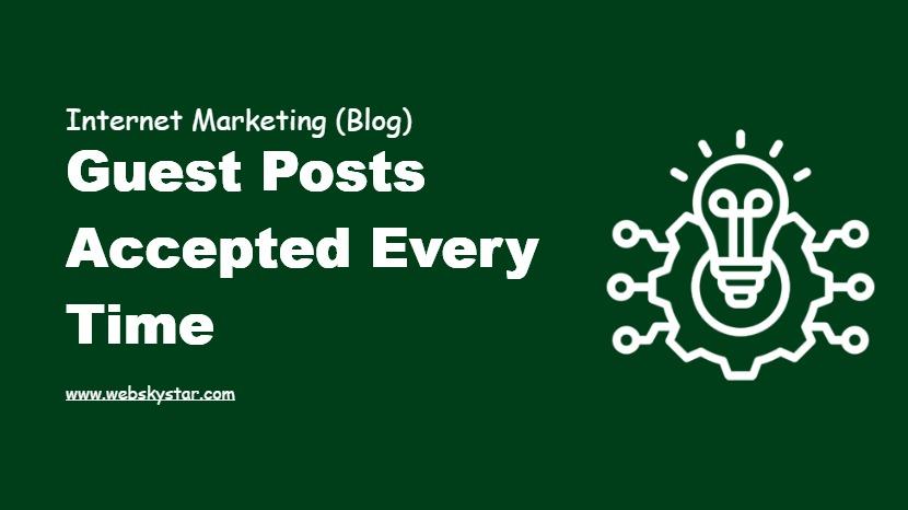 Guest Posts Accepted Every Time