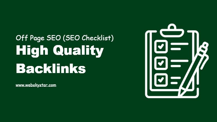 High Quality Backlinks