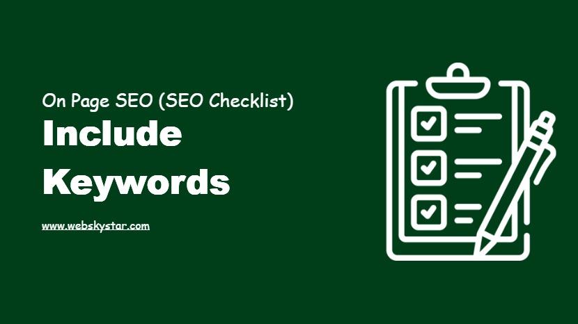 Include keywords