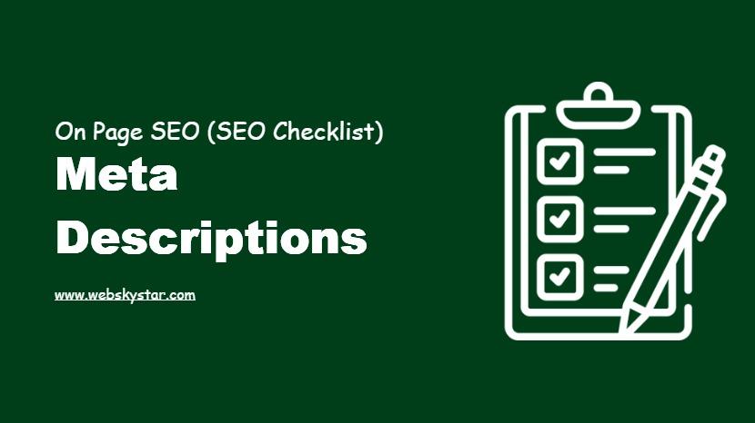 Meta Descriptions
