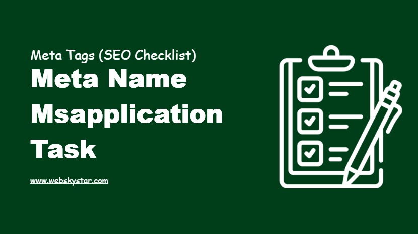 Meta Name Msapplication Task