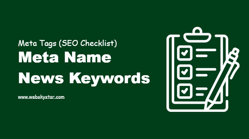 Meta Name News Keywords