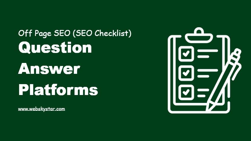 Question Answer Platforms