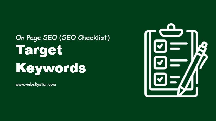 Use Target Keywords