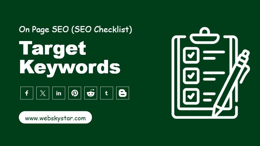 Identify Target Keywords (Primary & LSI Keywords)