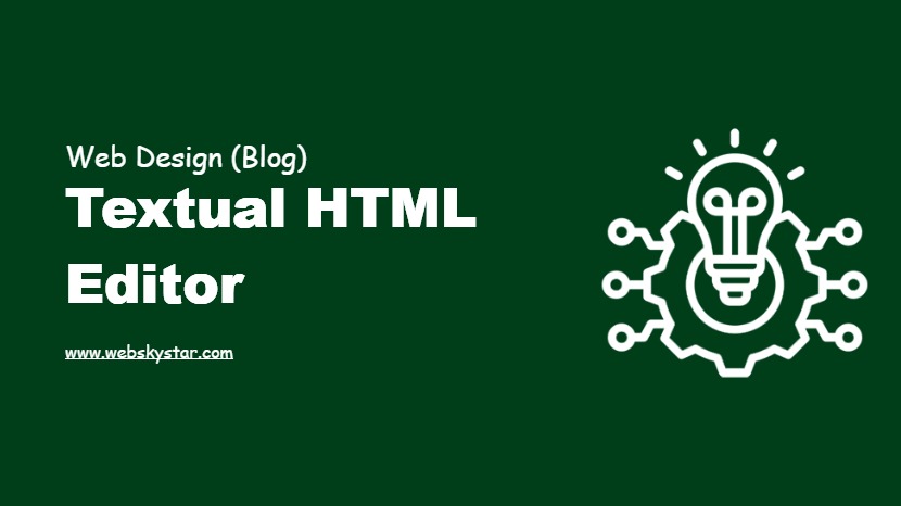 Textual HTML editor