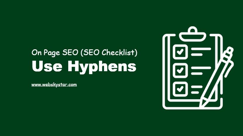 Use hyphens