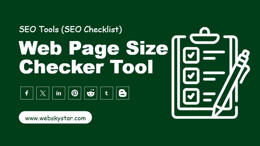 Web Page Size Checker Tool