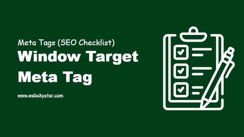 Window Target Meta Tag